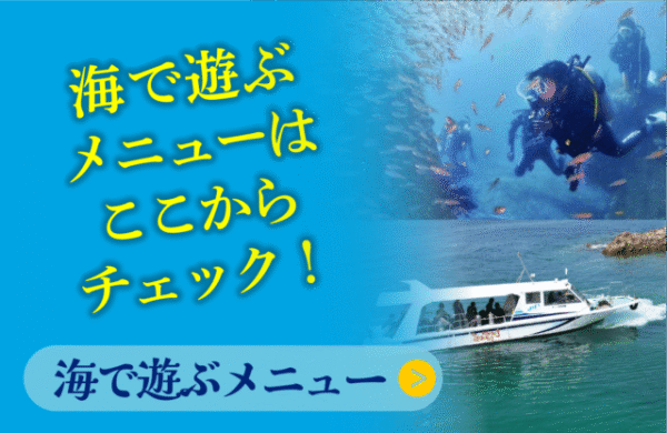 海で遊ぶメニュー